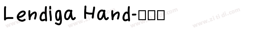 Lendiga Hand字体转换